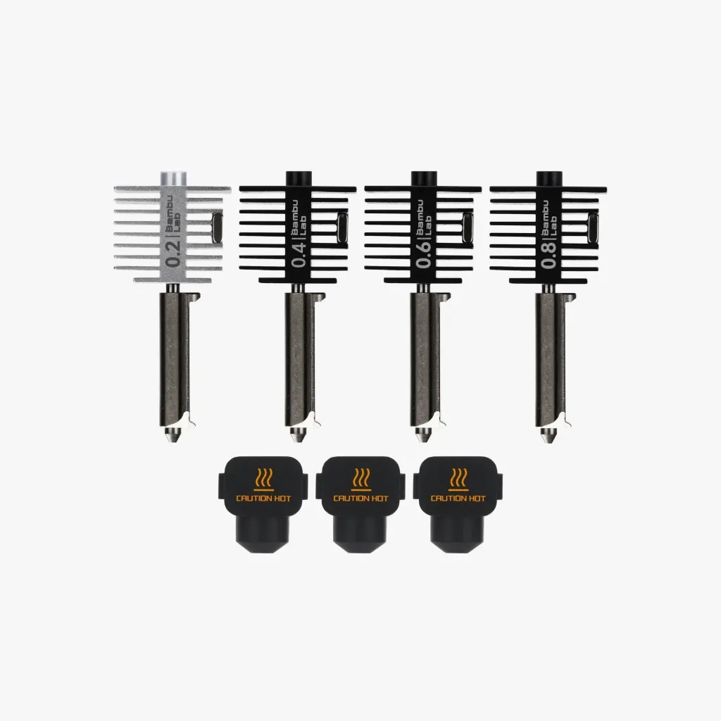 Bambu Lab Multi-Size Hotends Kit - A2L  0.2mm + 0.4mm + 0.6mm + 0.8mm